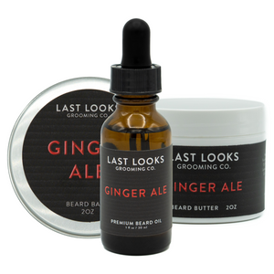 Last Looks Grooming Ginger Ale Beard Oil Beard Balm and Beard Butter Bundle