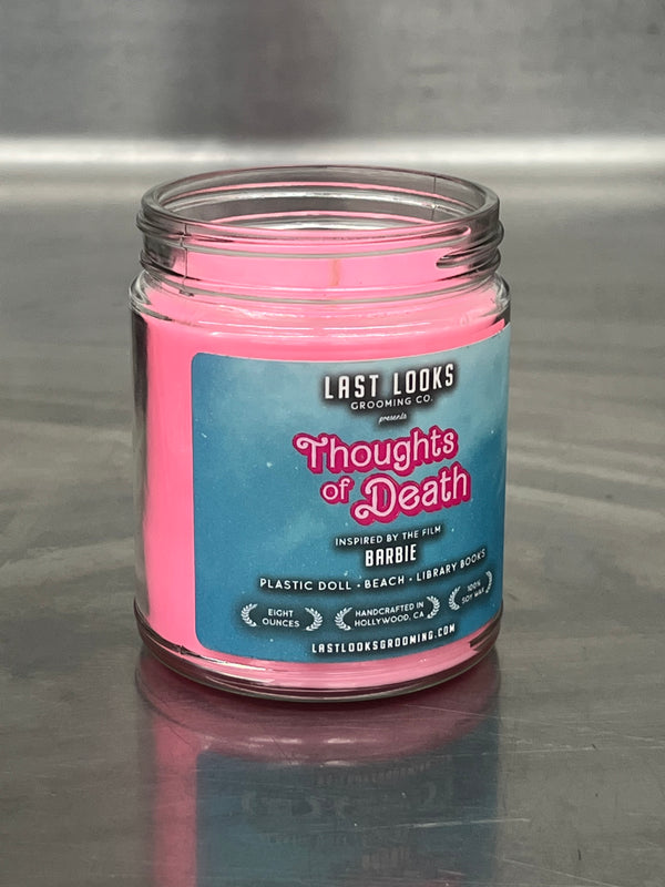 *LIMITED EDITION* Thoughts of Death (Inspired by Barbie) Pink Wax Natural Soy Candle