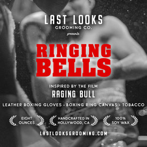 Last Looks Grooming Movie Themed Candle Ringing Bells Inspired By Raging Bull Martin Scorsese Candles That Smell Like Movies
