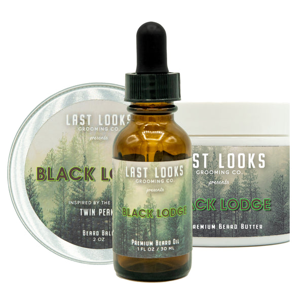 Last Looks Grooming Black Lodge Beard Oil Beard Balm Beard Butter Bundle Combo Inspired By Twin Peaks