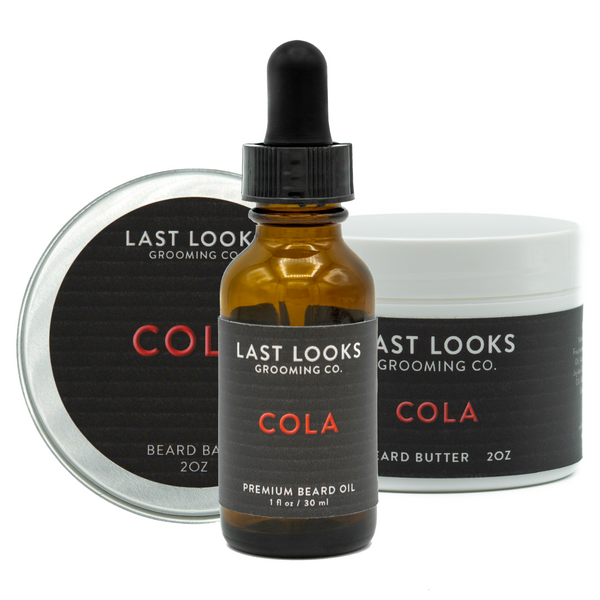 Last Looks Grooming Cola Beard Oil Beard Balm and Beard Butter Bundle