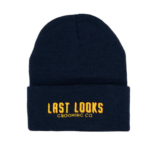 Last Looks Grooming Apparel Beanie Hat Navy Blue