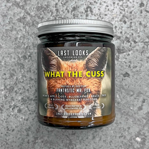 Last Looks Grooming Movie Themed Candle What The Cuss Inspired By Fantastic Mr Fox Wes Anderson