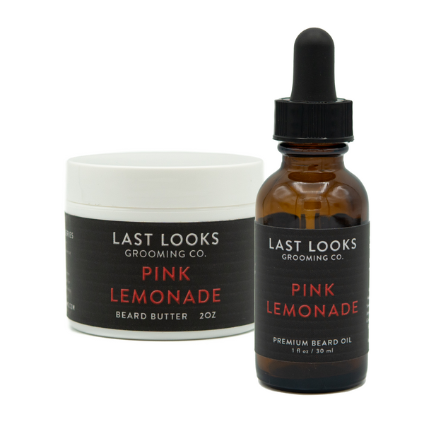 Last Looks Grooming Pink Lemonade Oil and Beard Butter Bundle