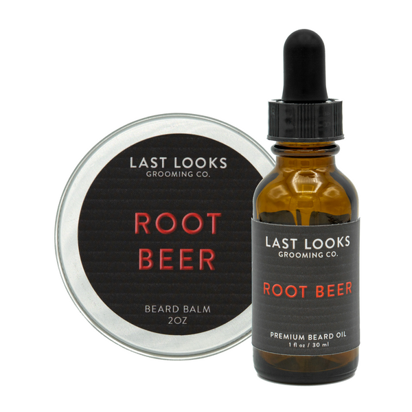 Last Looks Grooming Root Beer Beard Oil and Beard Balm Bundle