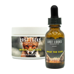 Last Looks Grooming What The Cuss Beard Oil and Beard Butter Bundle Combo Inspired By The Film Fantastic Mr. Fox